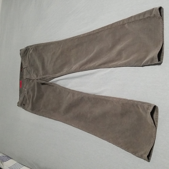 AG The Angel Boot Cut Corduroy Pants Olive - Picture 3 of 16